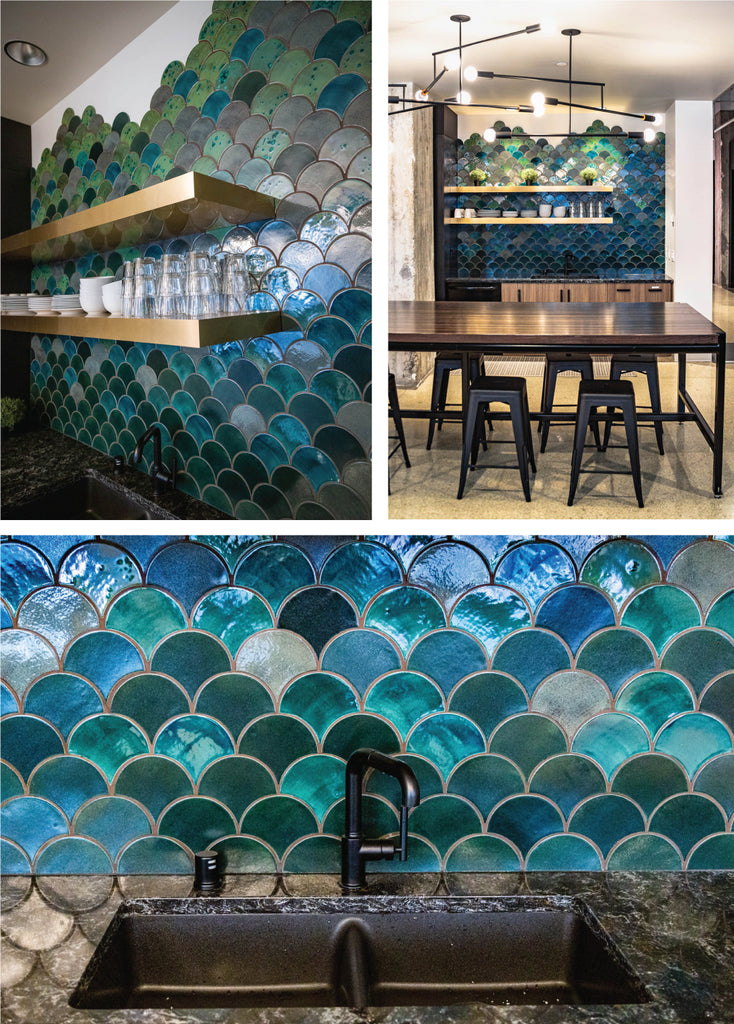 Meet Minneapolis Workplace Tiled Backsplash