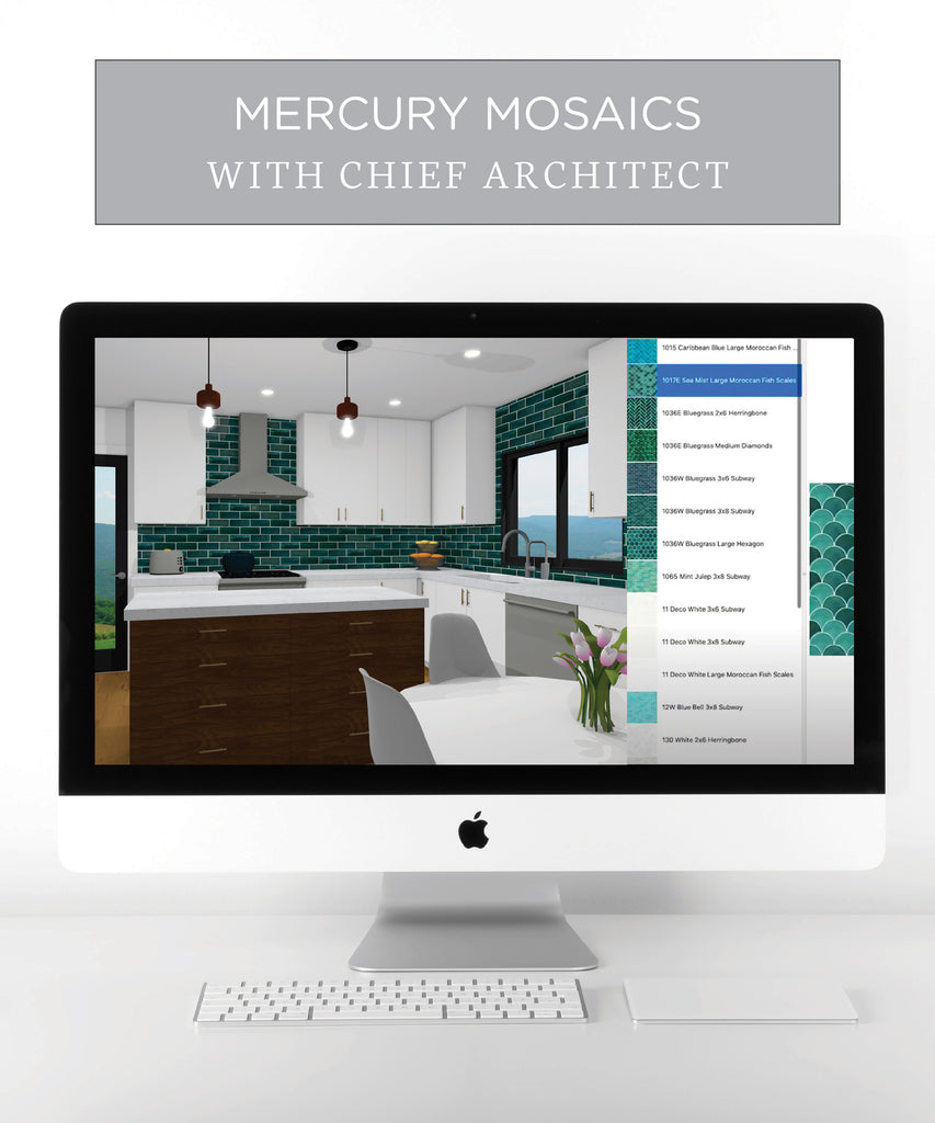 mercury mosaics chief architect tile rendering
