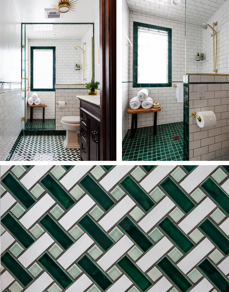 Mid Century Modern Meets Art Deco Bathroom