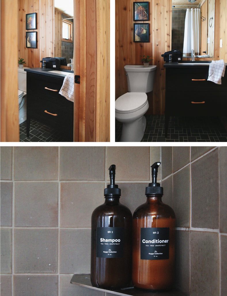 Cozy Cabin Tiled Bathroom 