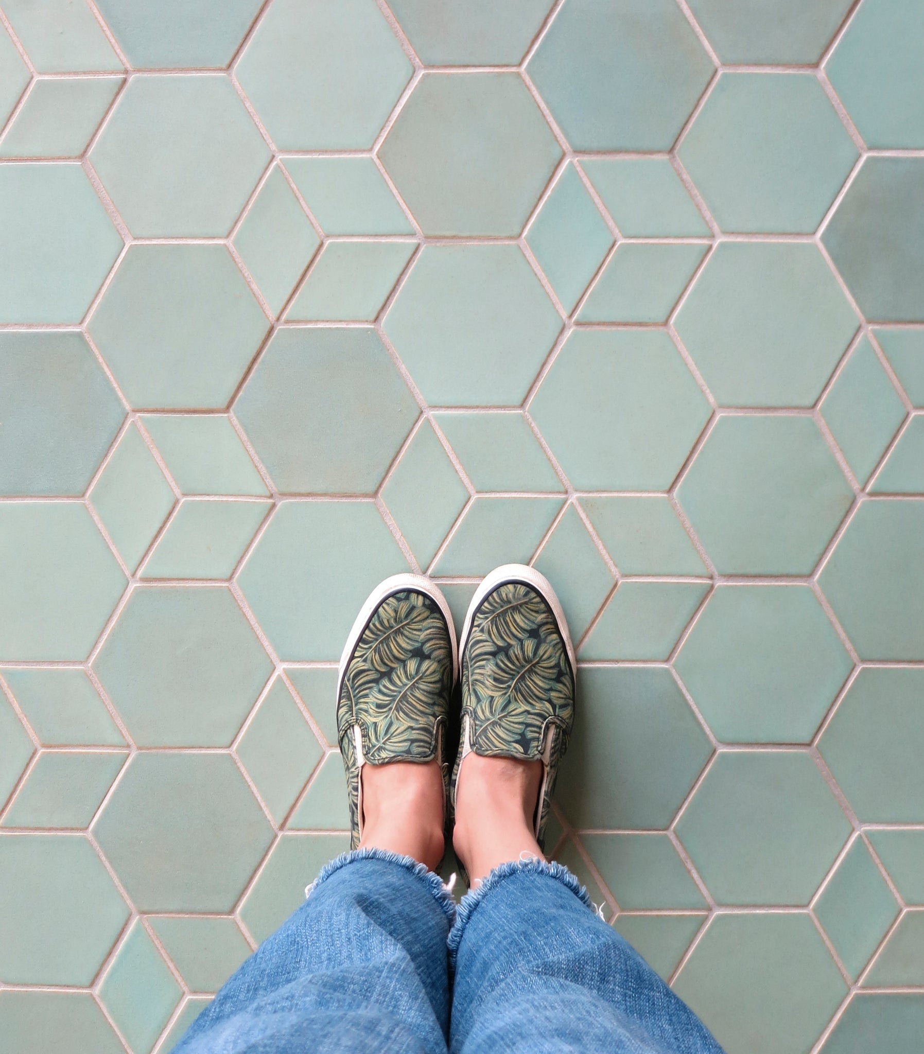 Mixed Shapes Tile Floor