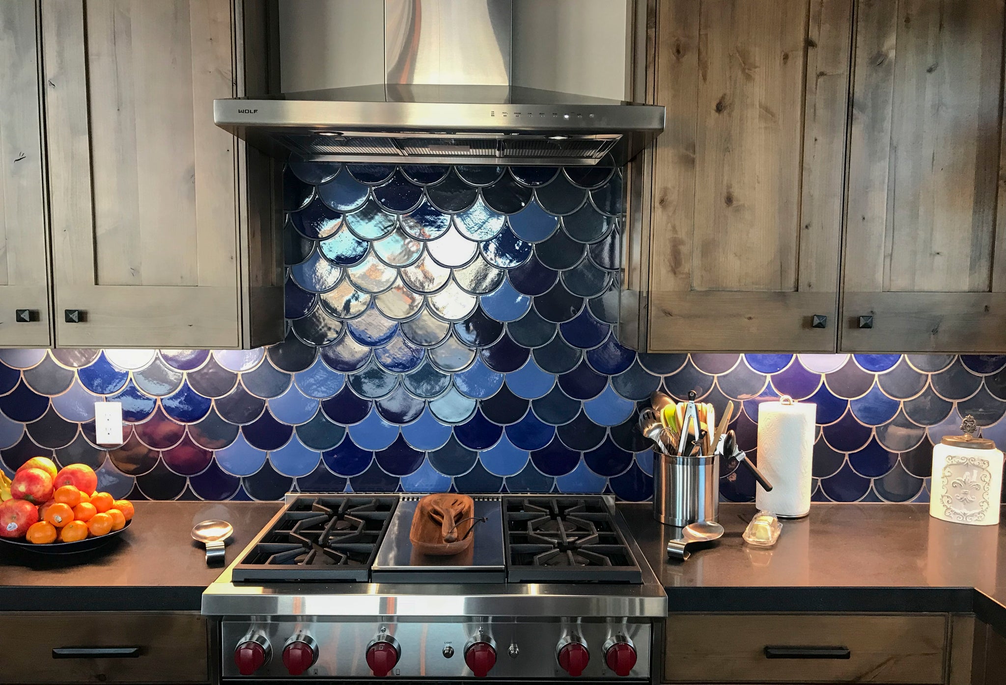 Moroccan Fish Scale Backsplash