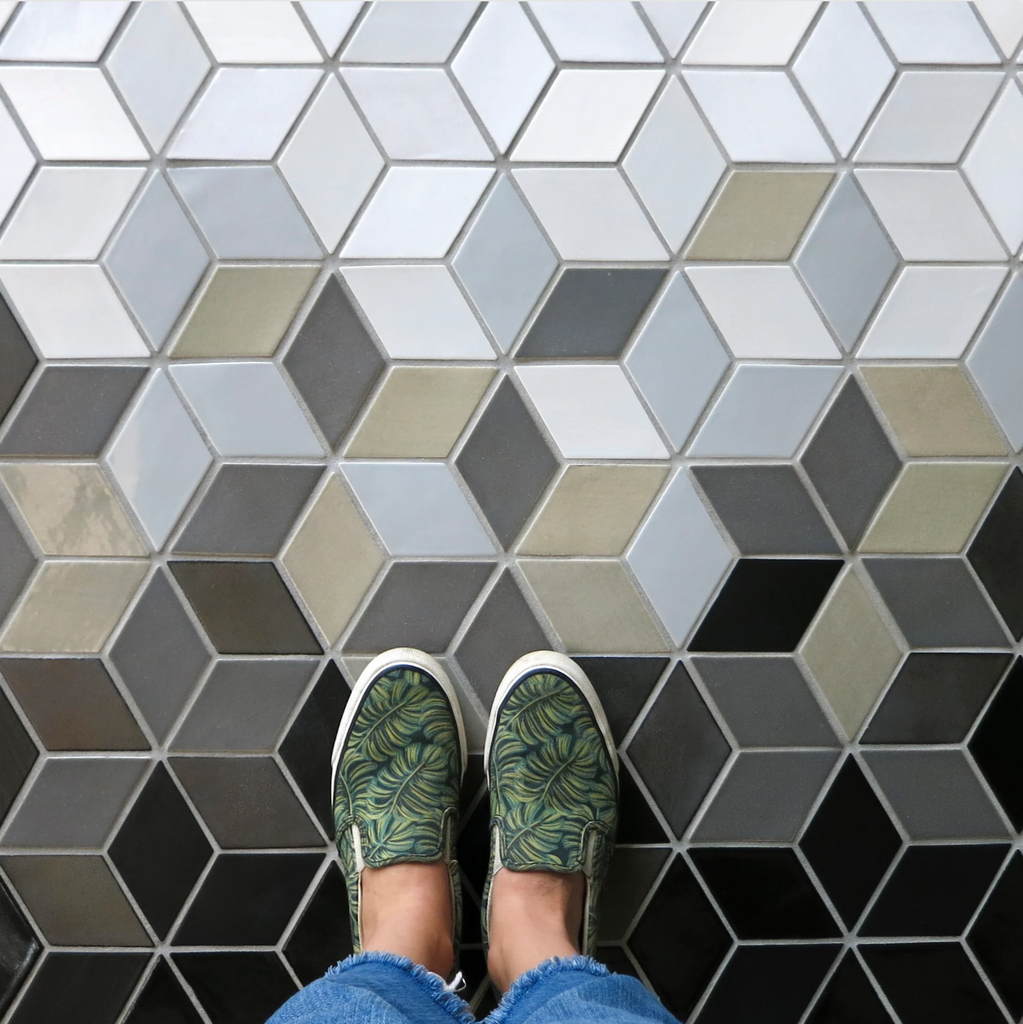 Ombre Floor Tile Design