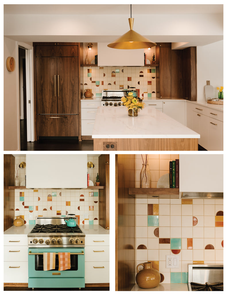 Custom Cut Retro Backsplash