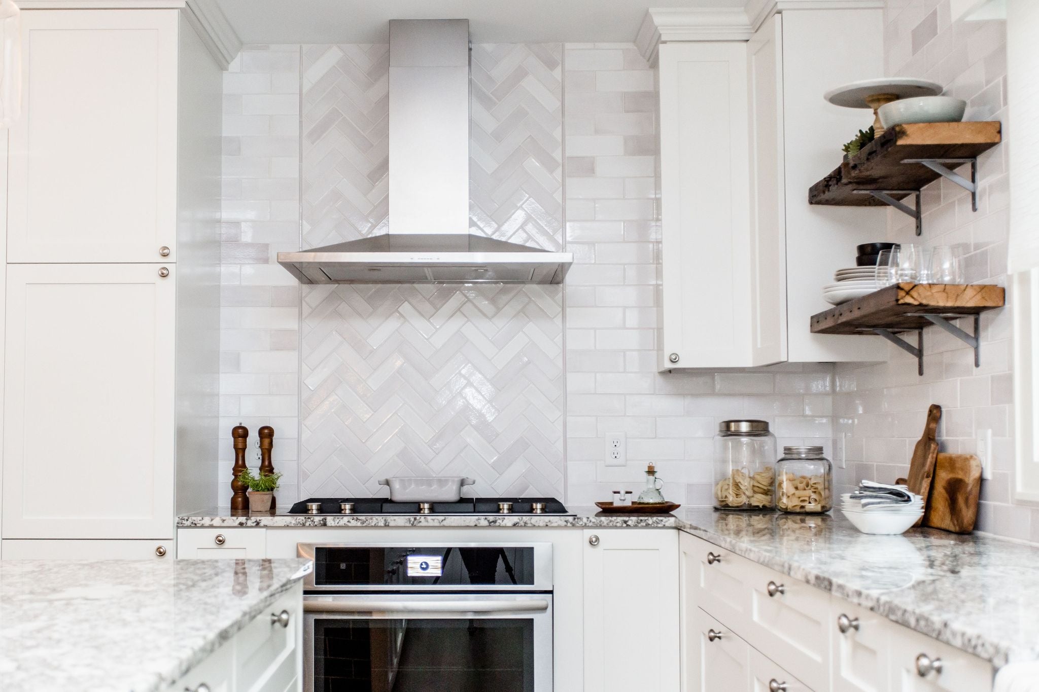 Before & After Kitchen Backsplash Ideas: Construction2style – Mercury  Mosaics