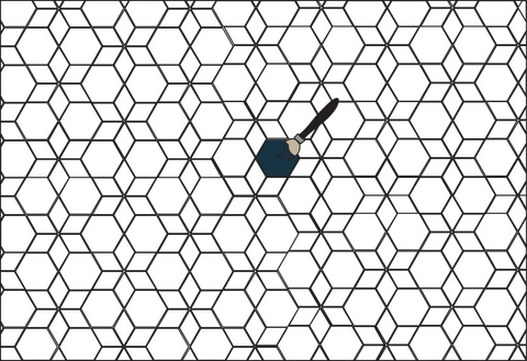 Diamond Hexagon Tile Coloring Sheet