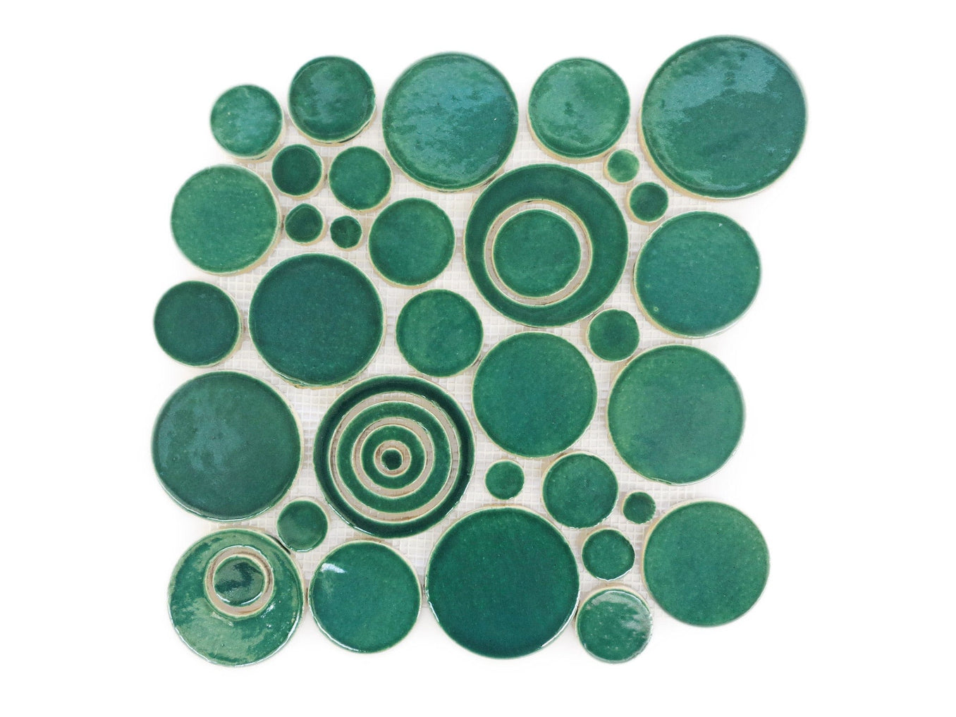 Sea Green Bubble Tile | Mosaic Bubble Tile | Mercury Mosaics