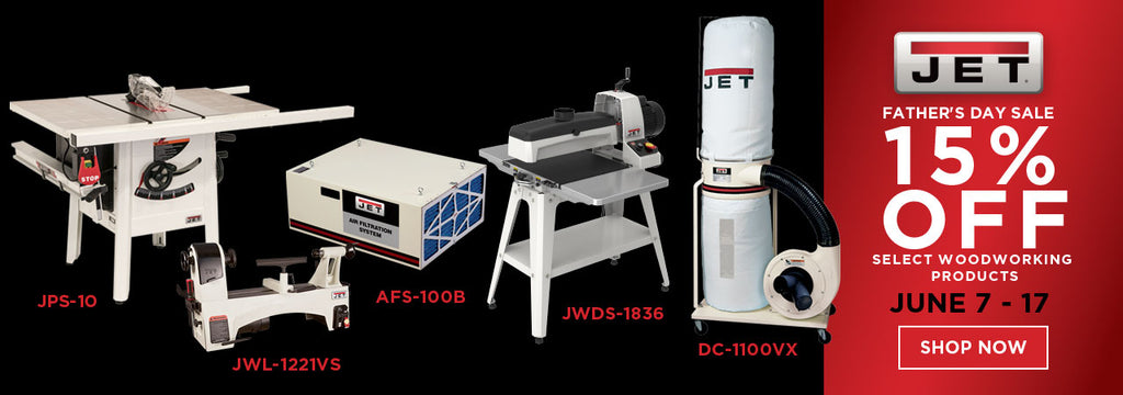 15% off select Jet Woodworking Machines