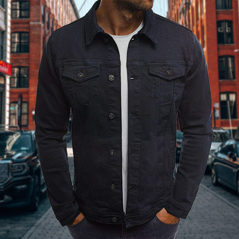 Casual Denim Workwear Jacket - Marcus Store