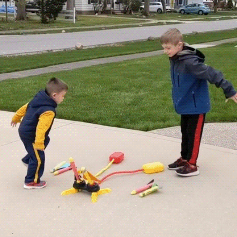 Dual Toy Rocket Launcher - Little Learners Toys