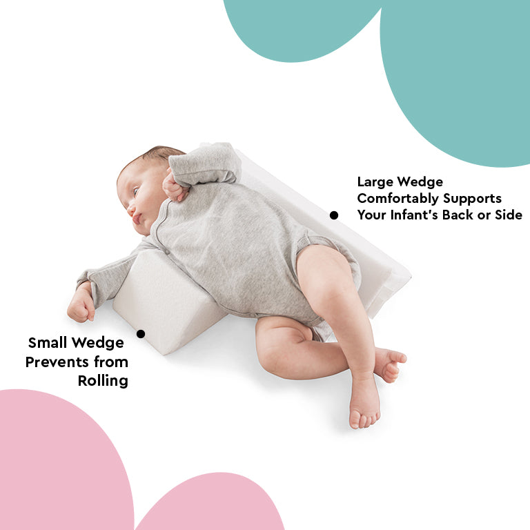 Infant Baby Side Sleep Pillow Support Wedge Newborn Anti-roll Cushion  Adjustable