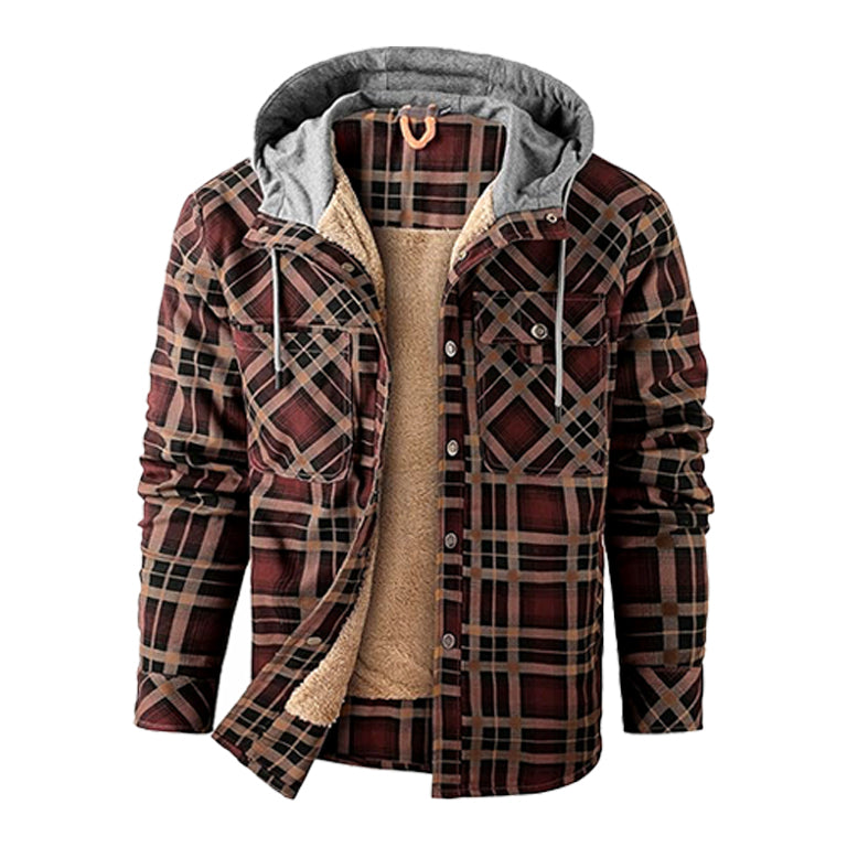 Mighty Man Hooded Flannel Jacket - Marcus Store