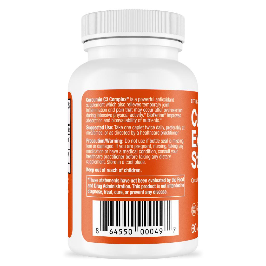 Curcumin ES 1000 mg 60 Caplets by Better Way Health
