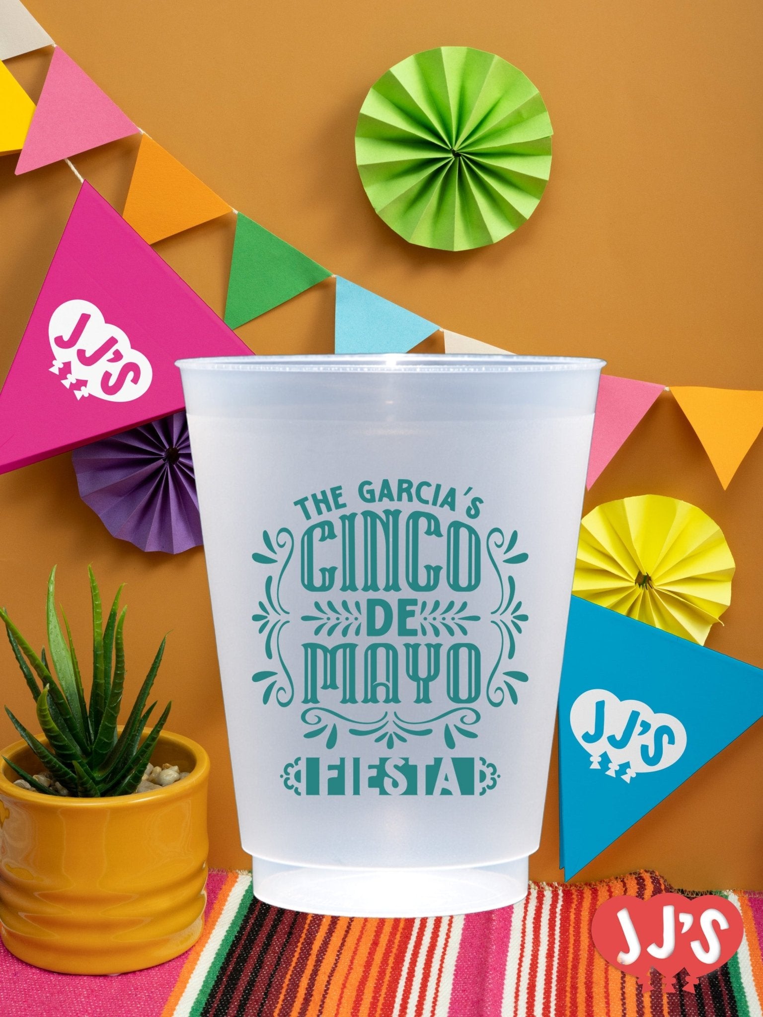 Cinco de Mayo Fiesta Custom Frosted Cups