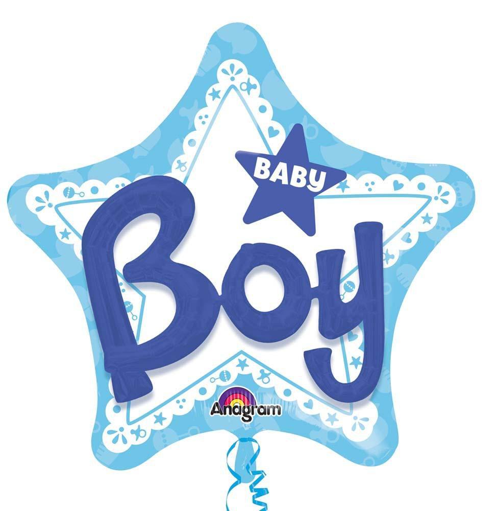 Blue Boy Baby Shower Balloon 3d Celebrate