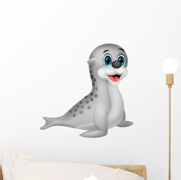 Baby Seal Cartoon Nursery Wall Sticker – Decall.ca