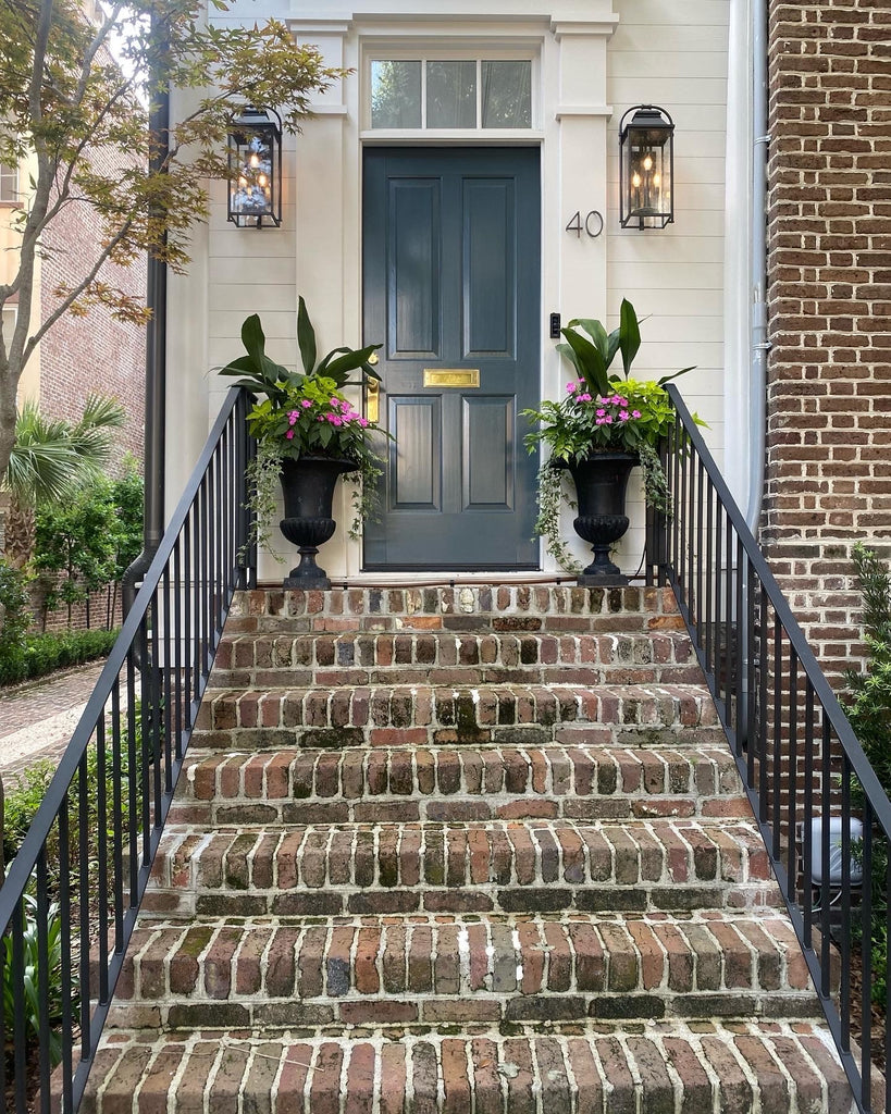 Staircase and Door leading to House in Charleston