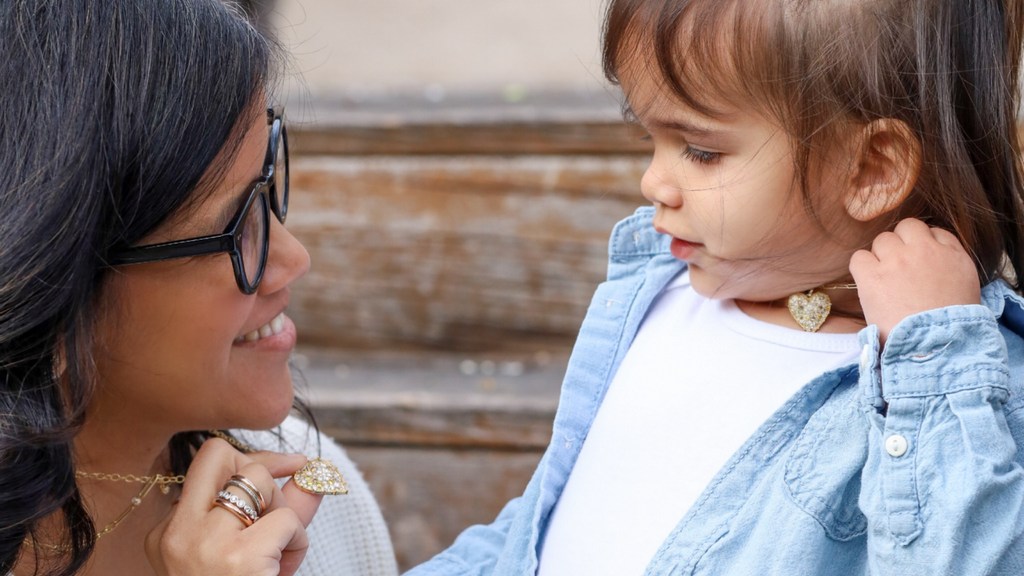 Prerna shares a smile with her daughter Pia