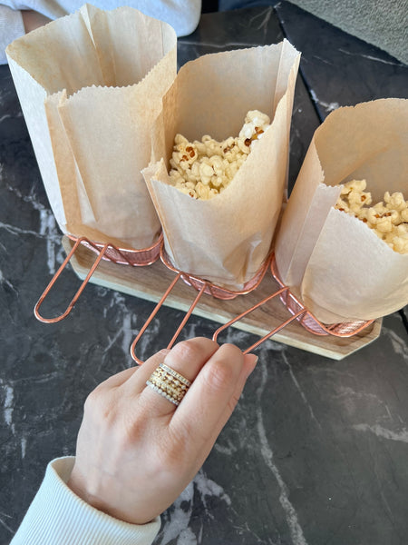 Pratima wears her Sethi Stack while enjoying popcorn, gallery 03