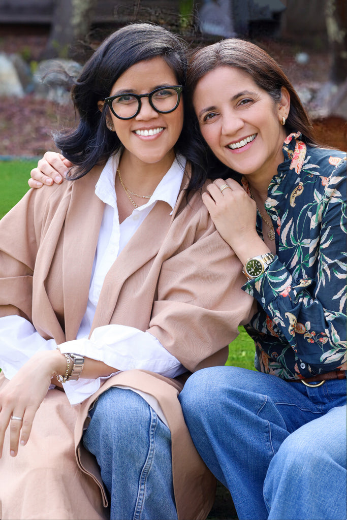 Portrait of sisters Pratima and Prerna Sethi