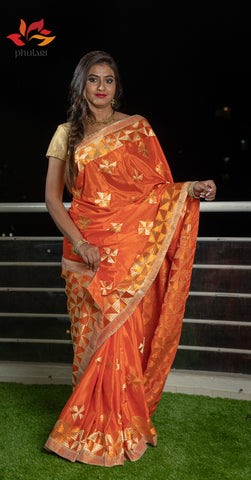 Phulkari Jaal Saree