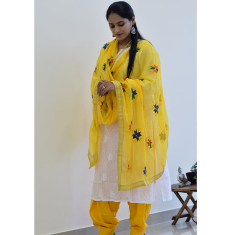 Semi Patiala Pant With Dupatta 