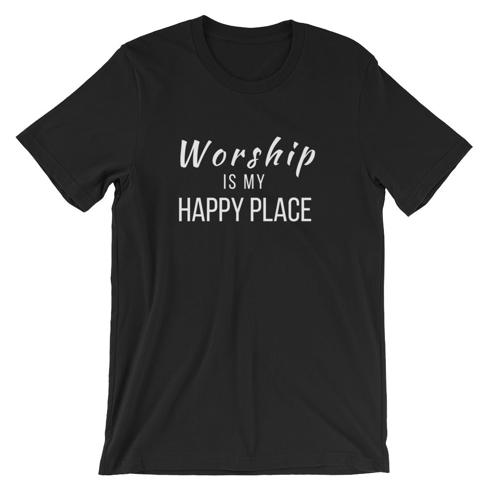 Worship Is My Happy Place Tee – Indie Band Coach