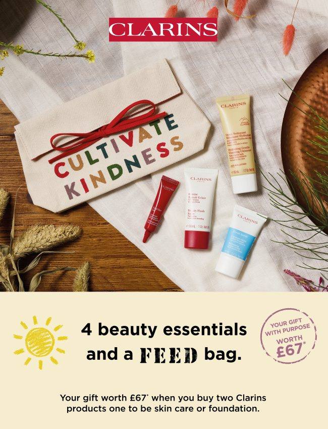 Clarins + FEED gift