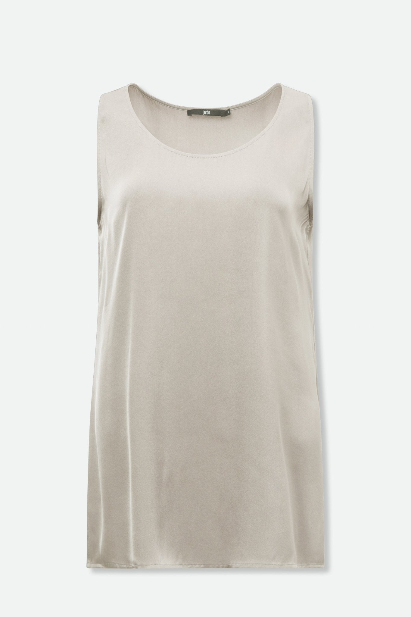 Stretch Silk Charmeuse V-Neck Tank