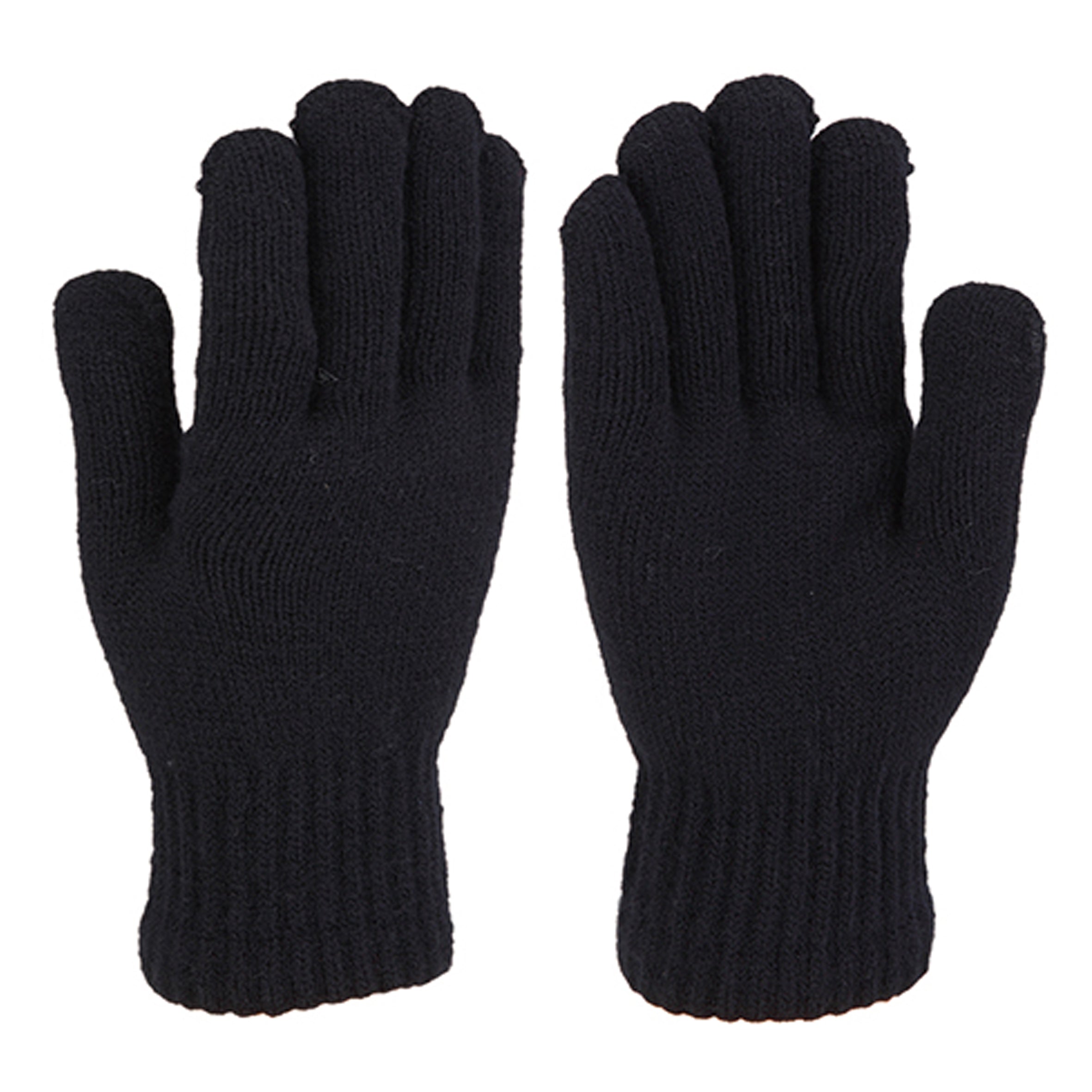 Wholesale CLOTHING Accessories Black Gloves With Fur Inside NH234