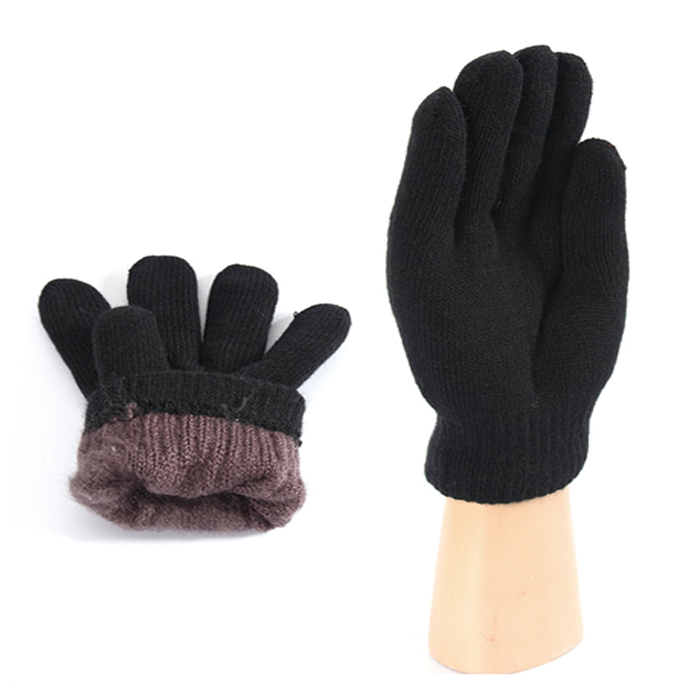 Wholesale CLOTHING Accessories Imitation Cashmere Double Men's Gloves NH252