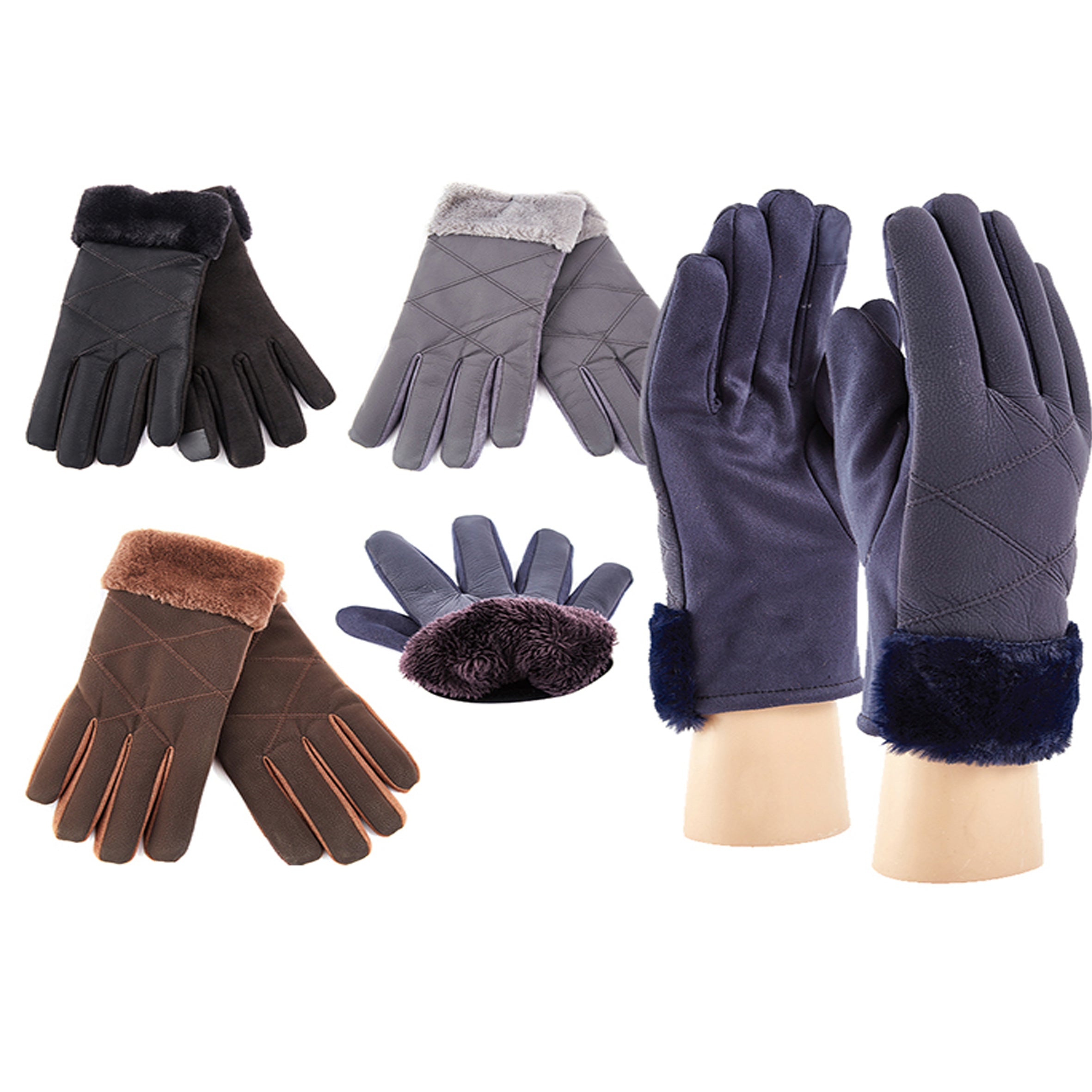 Wholesale Clothing Accessories HAIR Mouth Men's Cold Men's Gloves NH282