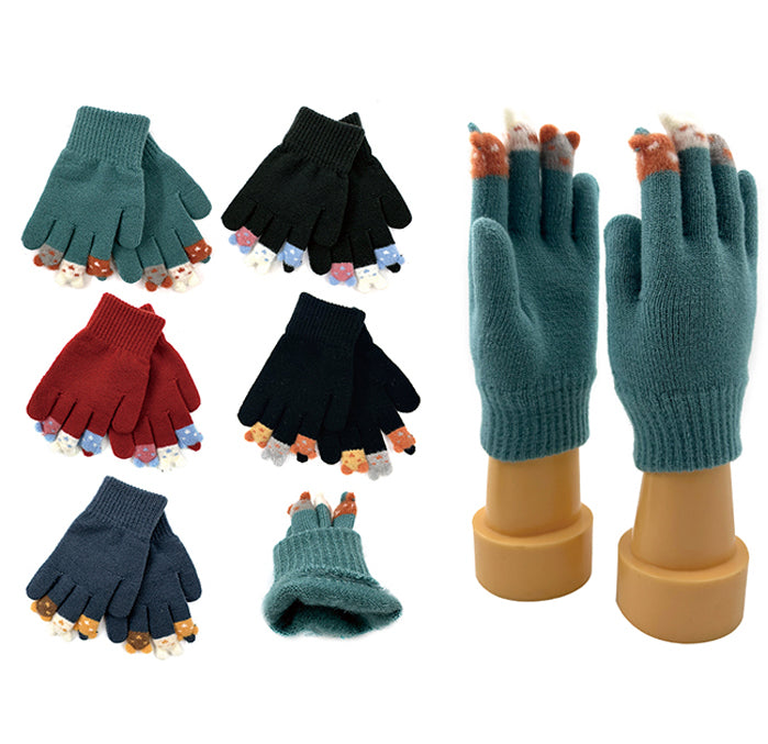 Wholesale CLOTHING Accessories Brushed Kids Gloves NH239