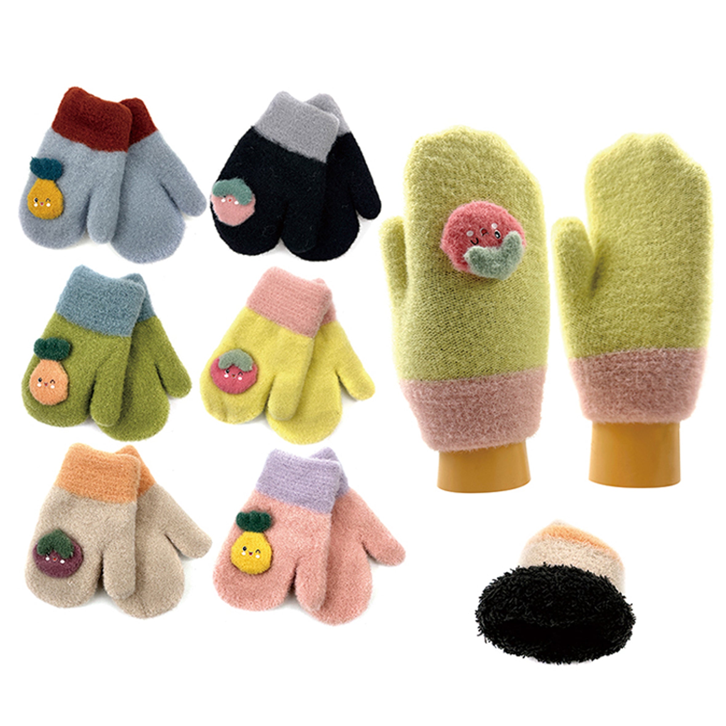 Wholesale CLOTHING Accessories Cartoon Baozi Children's Kids Gloves NH240