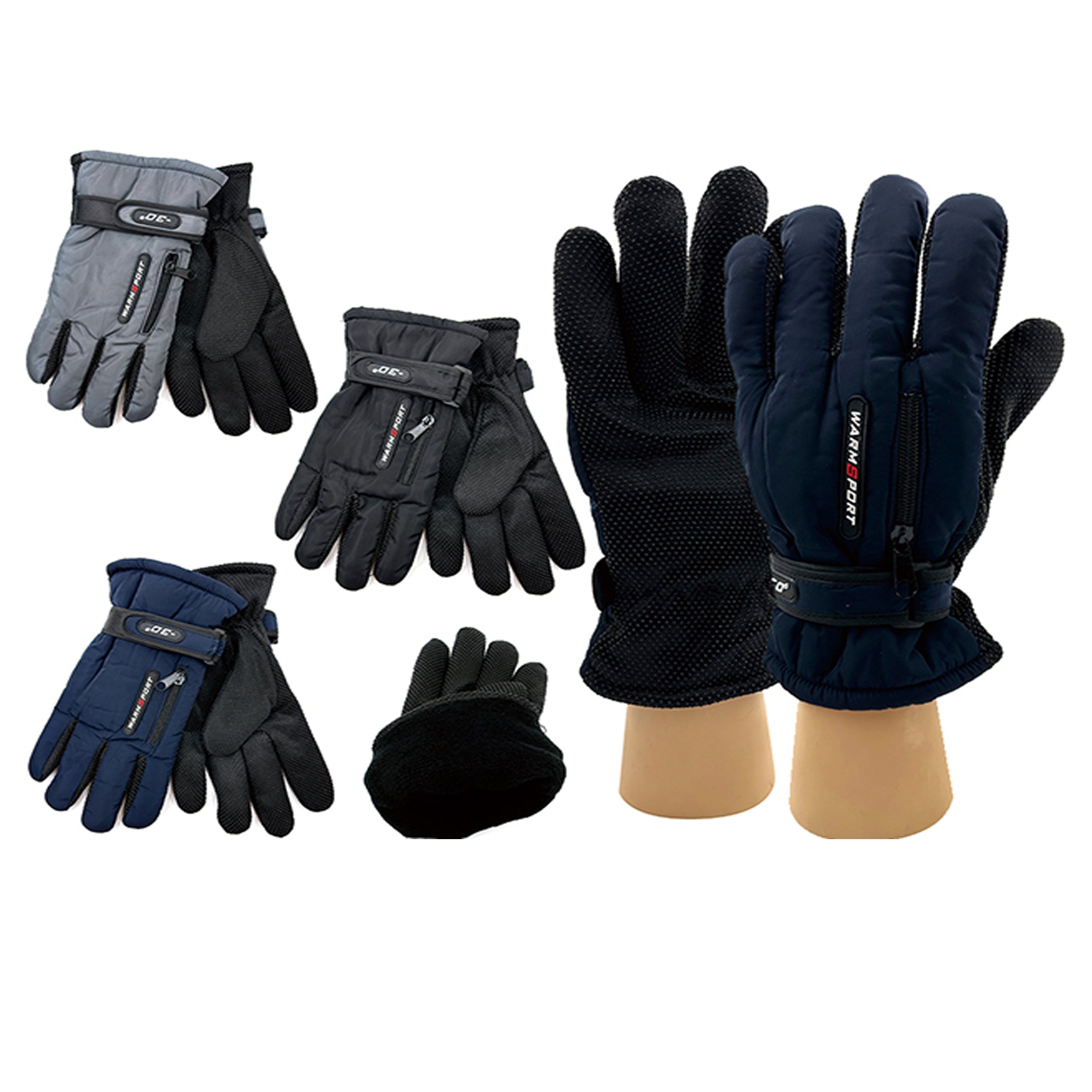 Wholesale CLOTHING Accessories Zipper Sports Men's Gloves NH255