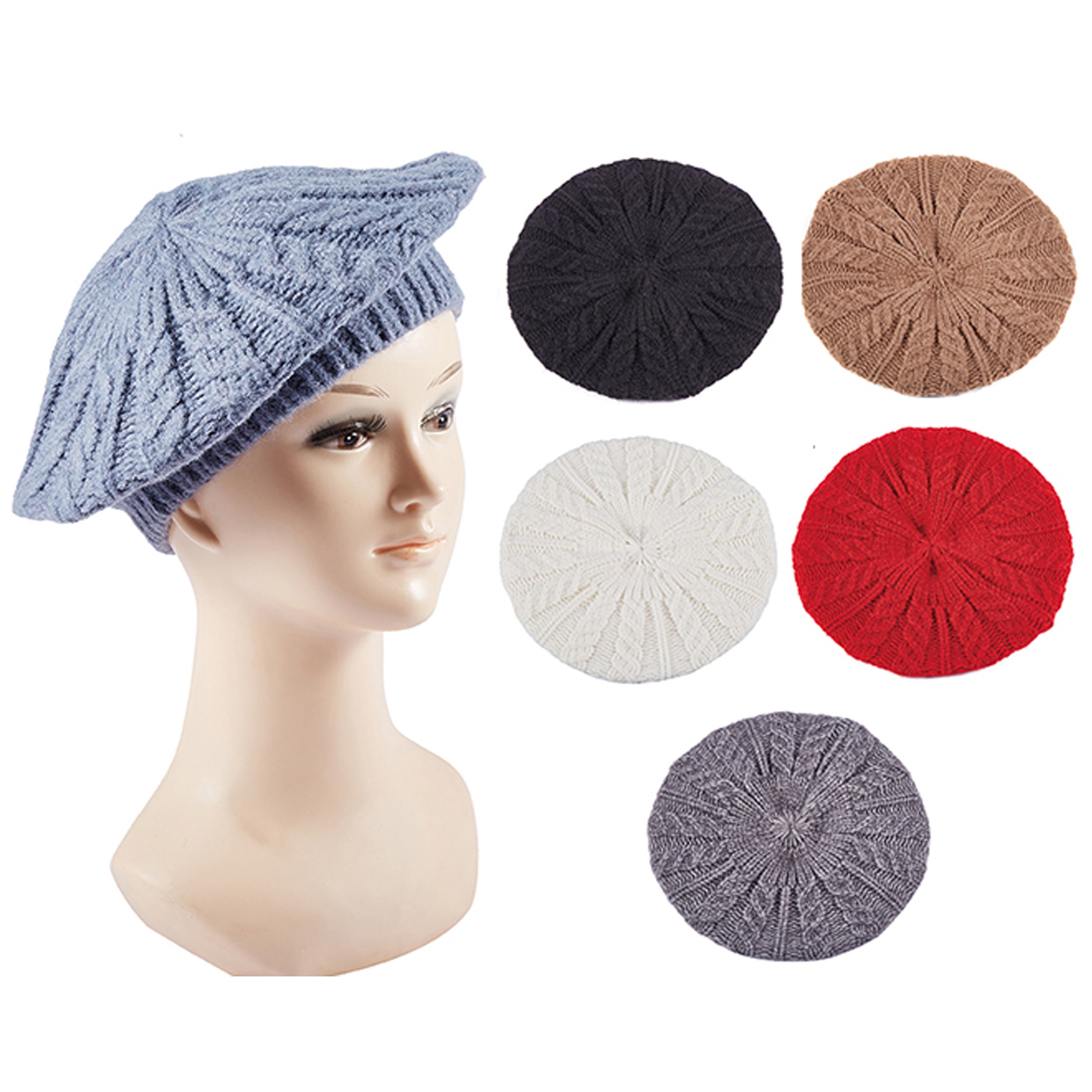 Wholesale Clothing Accessories Wool Berets Corner FLOWER Beret NH282