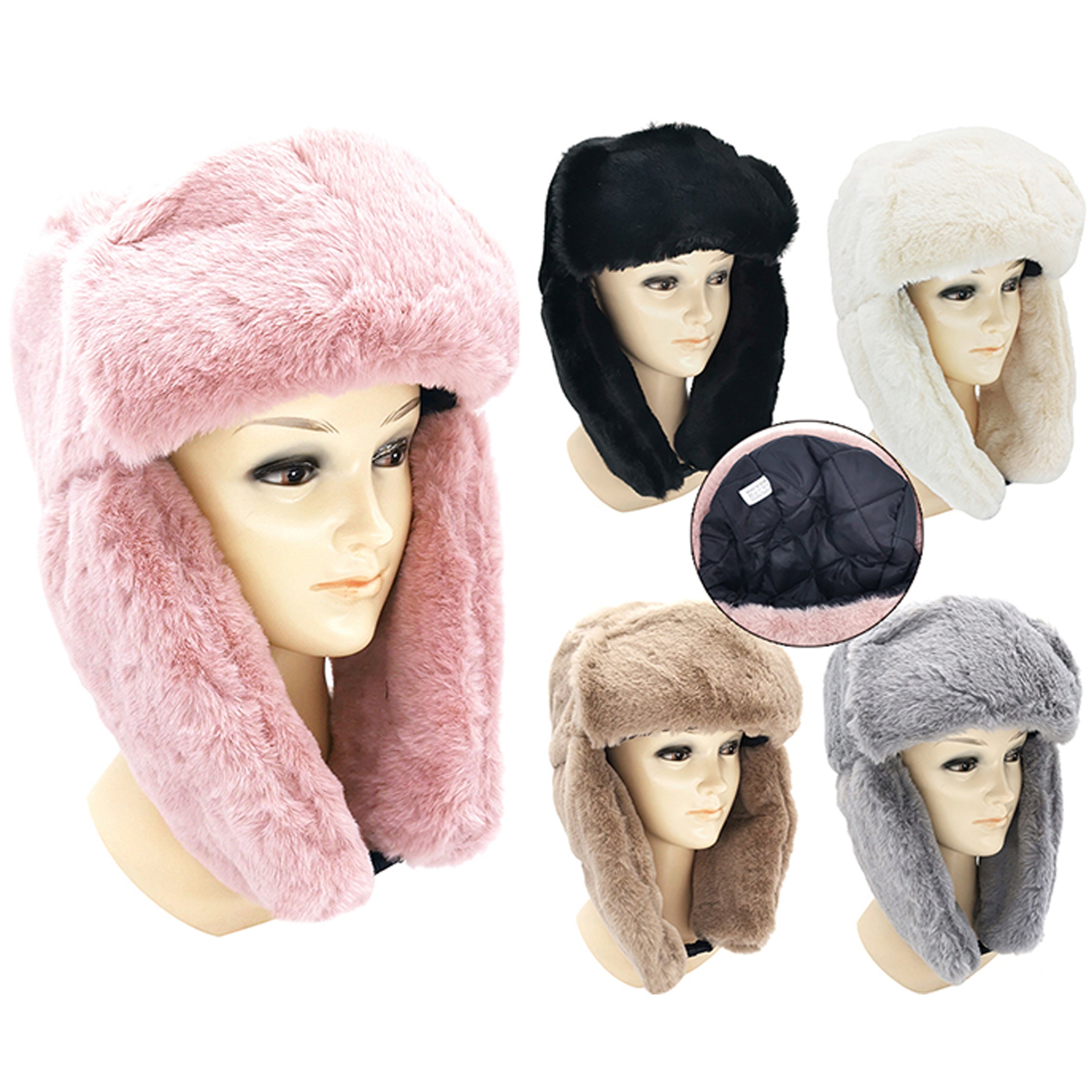 Wholesale CLOTHING Accessories Trapper Full Fur Lei Feng Hat NH220