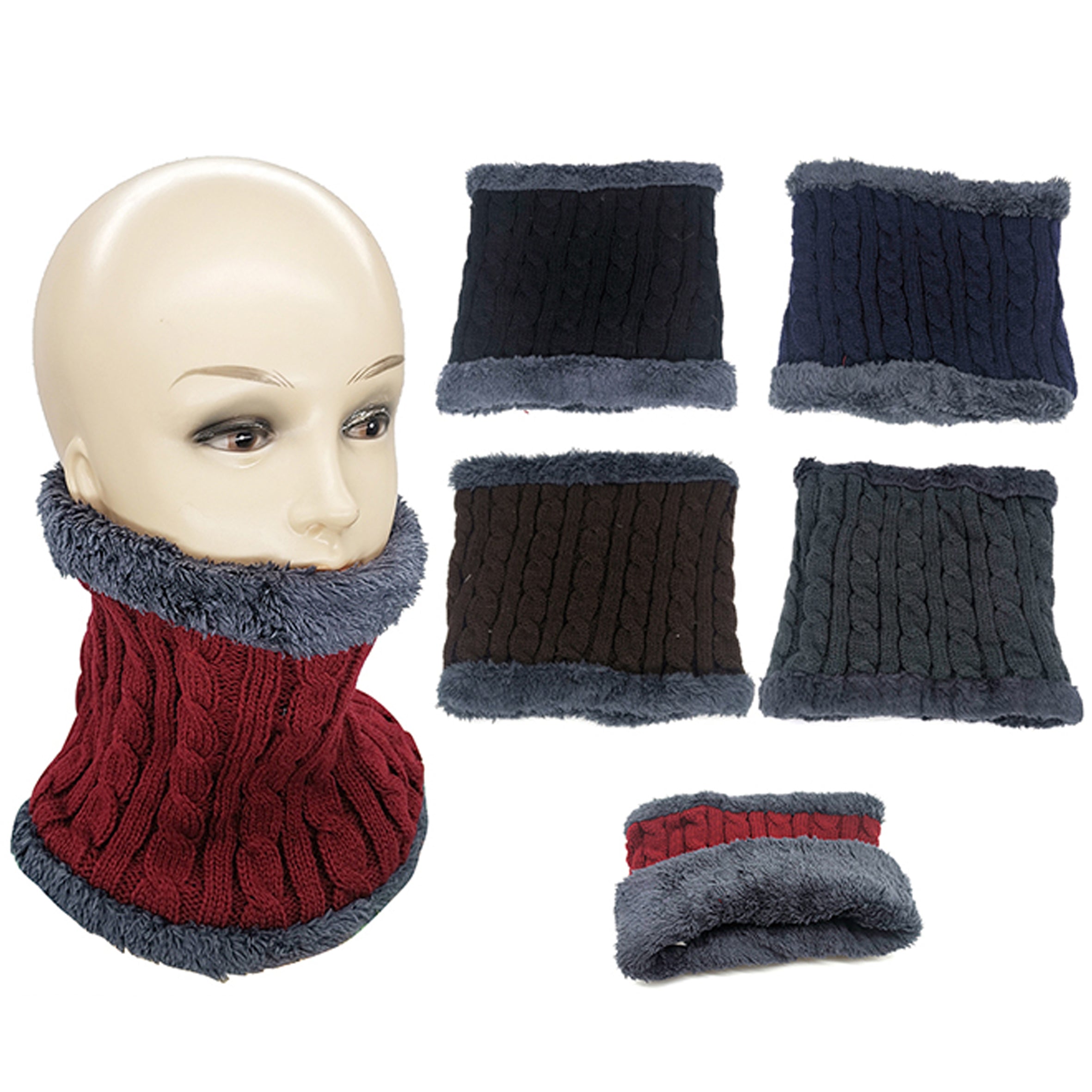 Wholesale CLOTHING Accessories Neck Warmer Small Eight Knitted Scarf NH262