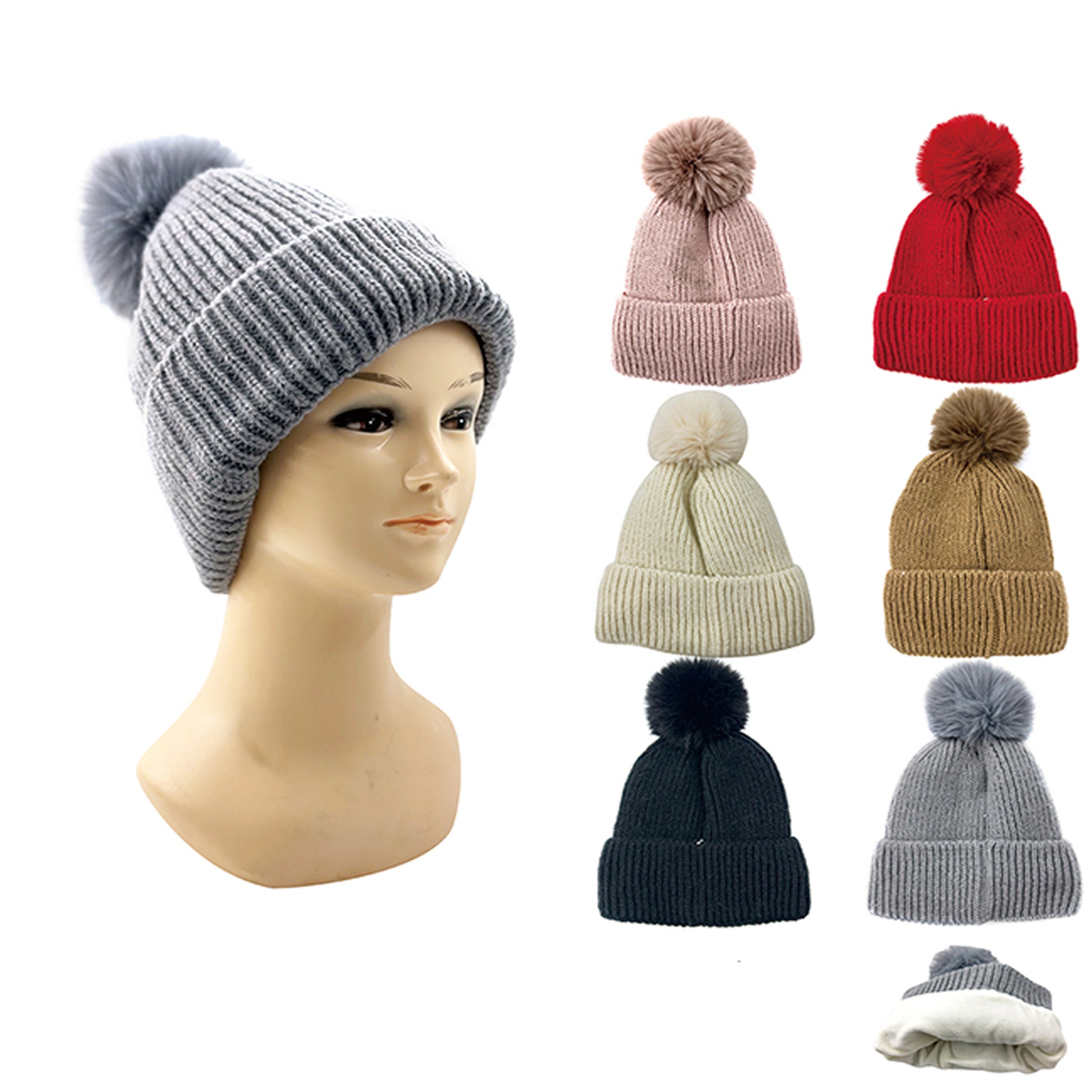 Wholesale CLOTHING Accessories Plus Fleece Winter Hat NH242