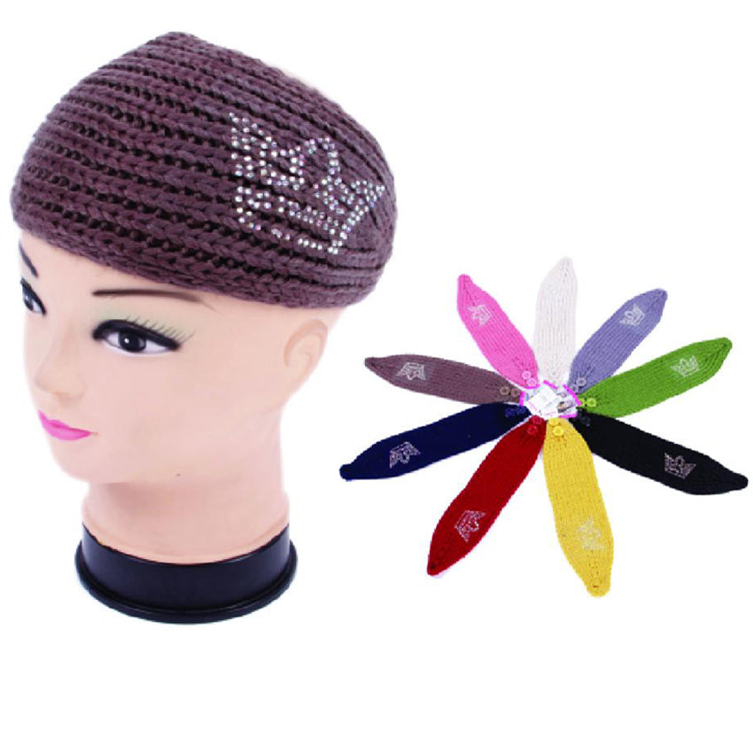 Wholesale CLOTHING Accessories Headband Crown Embroidery Assorted NQ91S