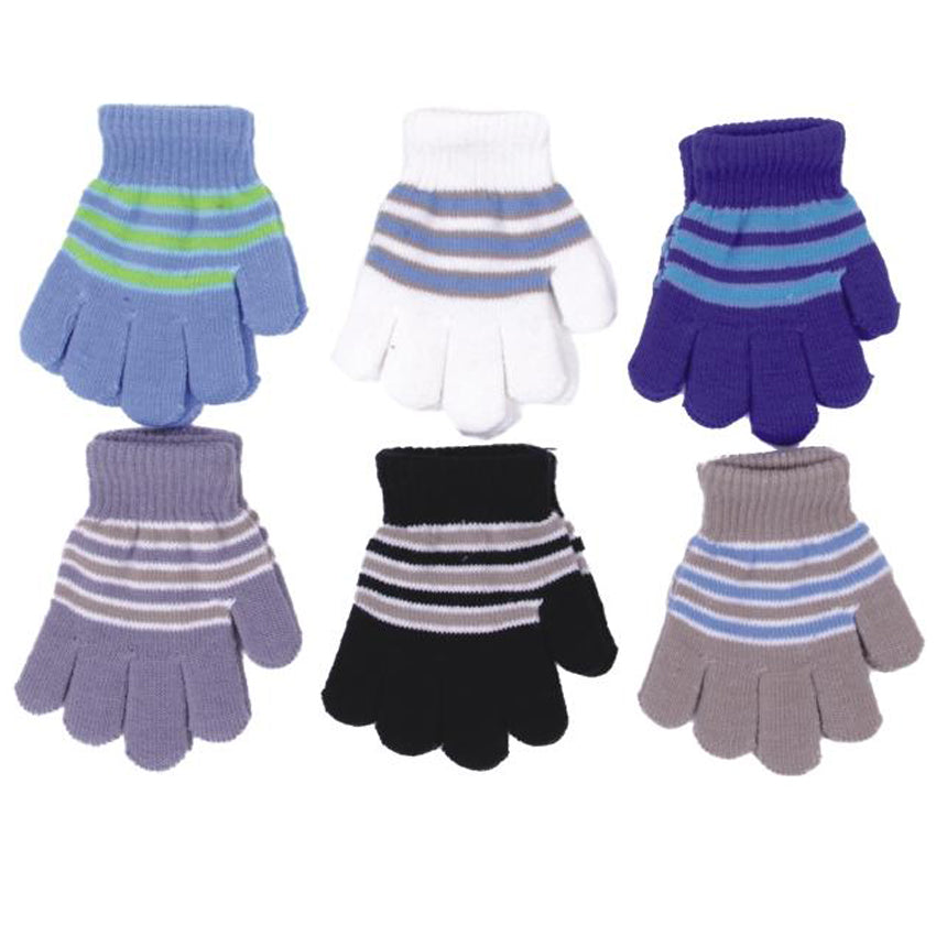 Wholesale CLOTHING Accessories Boys Med 3 Tone 17Cm Gloves Assorted NQ80