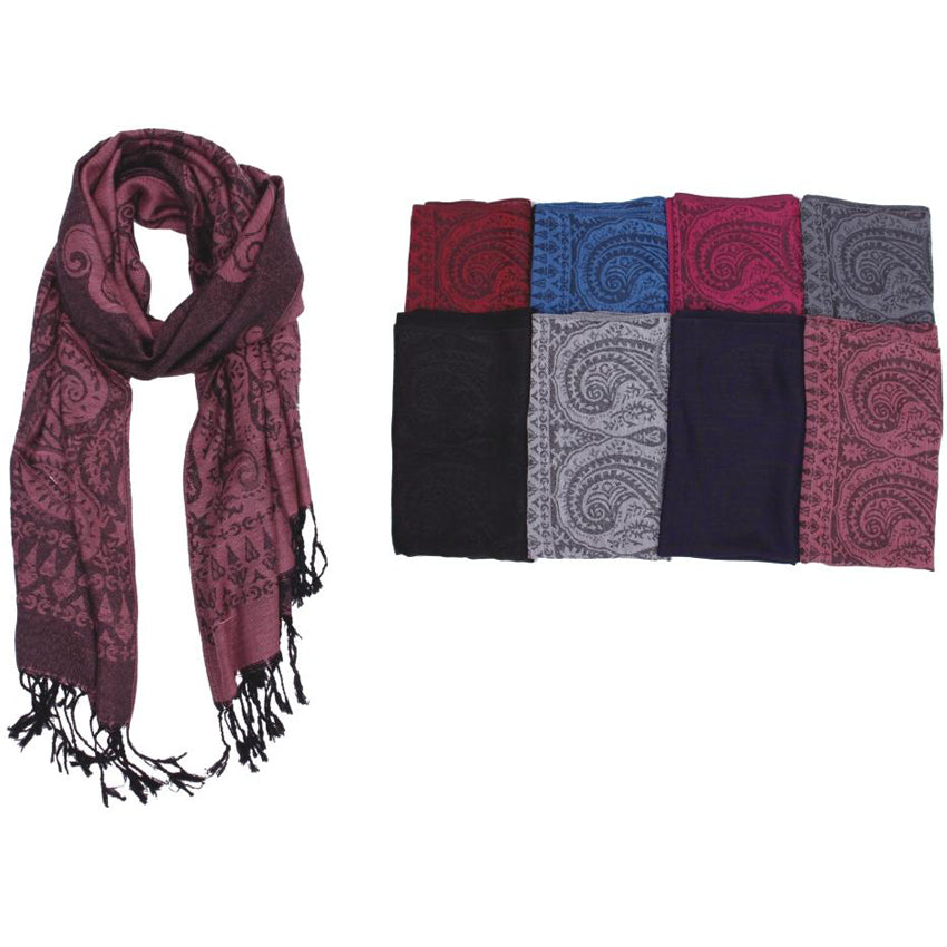 Wholesale CLOTHING Accessories Ladies Pashmina Design Assorted Scarf NQ85