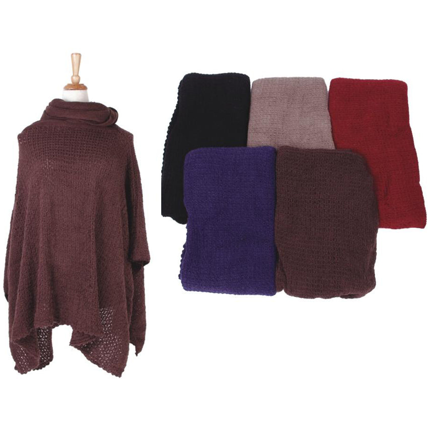 Wholesale Clothing Accessories Ladies Winter PONCHO Cap Assorted NQ865