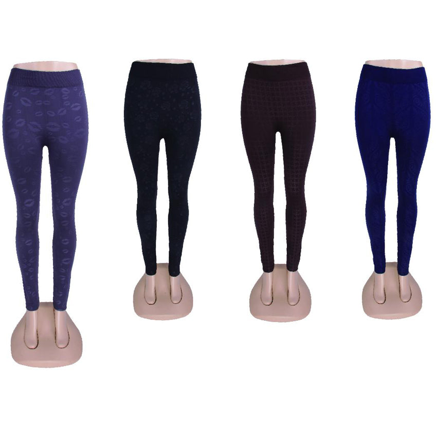 Wholesale CLOTHING Accessories Ladies Fleece Long Leggings NQ82