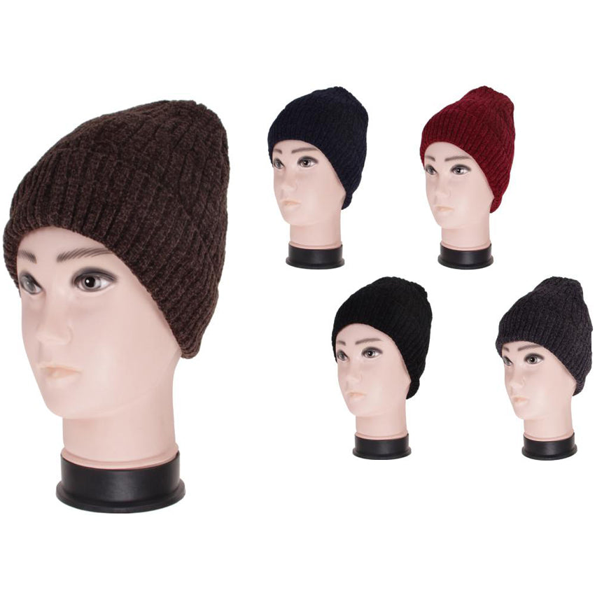 Wholesale CLOTHING Accessories Men Winter Hat Chenile Fur Assorted NQ853