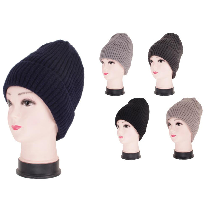 Wholesale CLOTHING Accessories Men Winter Hat Solid Color Fur Inside Assorted NQ80