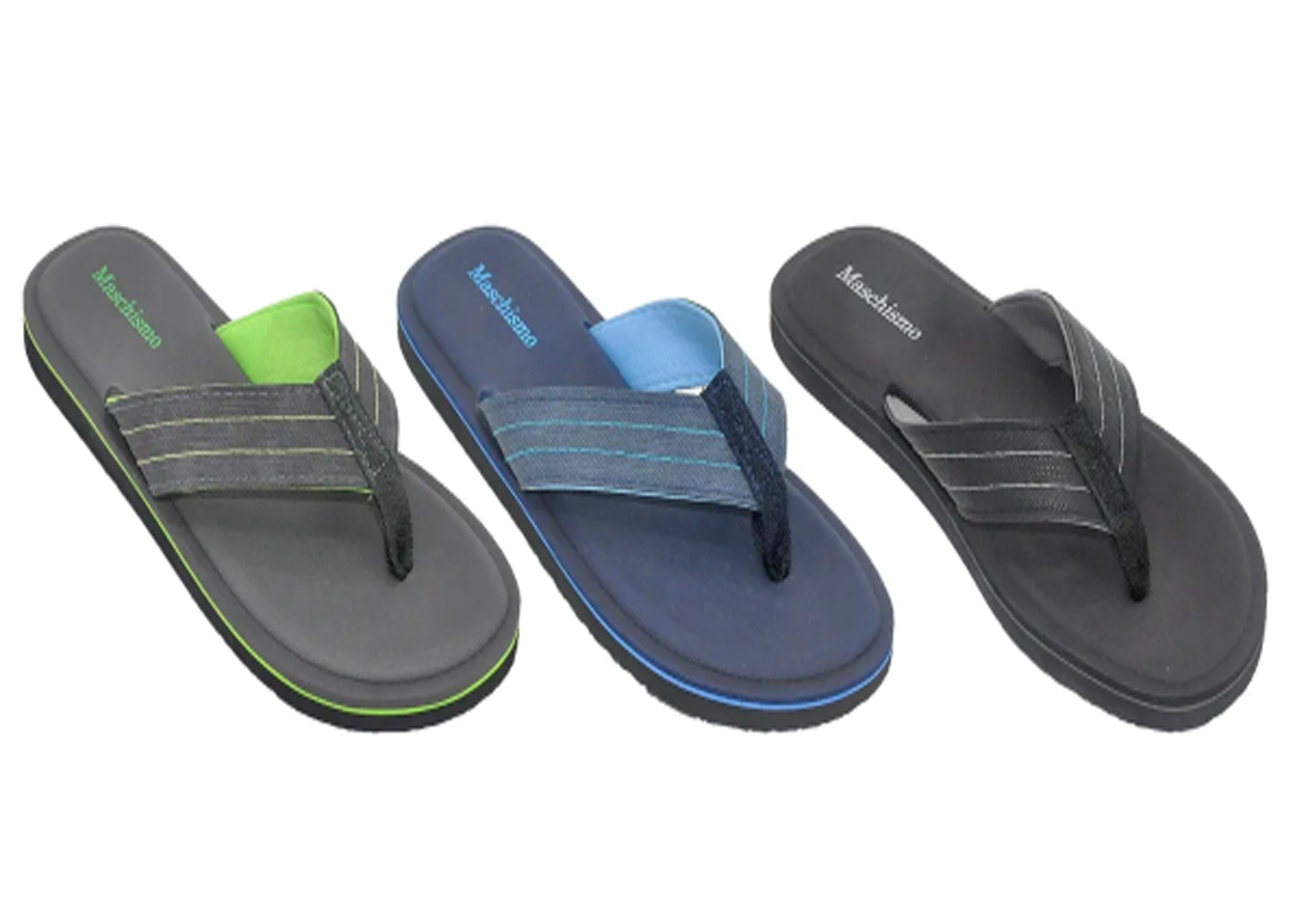 Wholesale Men's Slippers Gents Mix Assorted Colors Sizes FLIP FLOPS Christopher NSU15