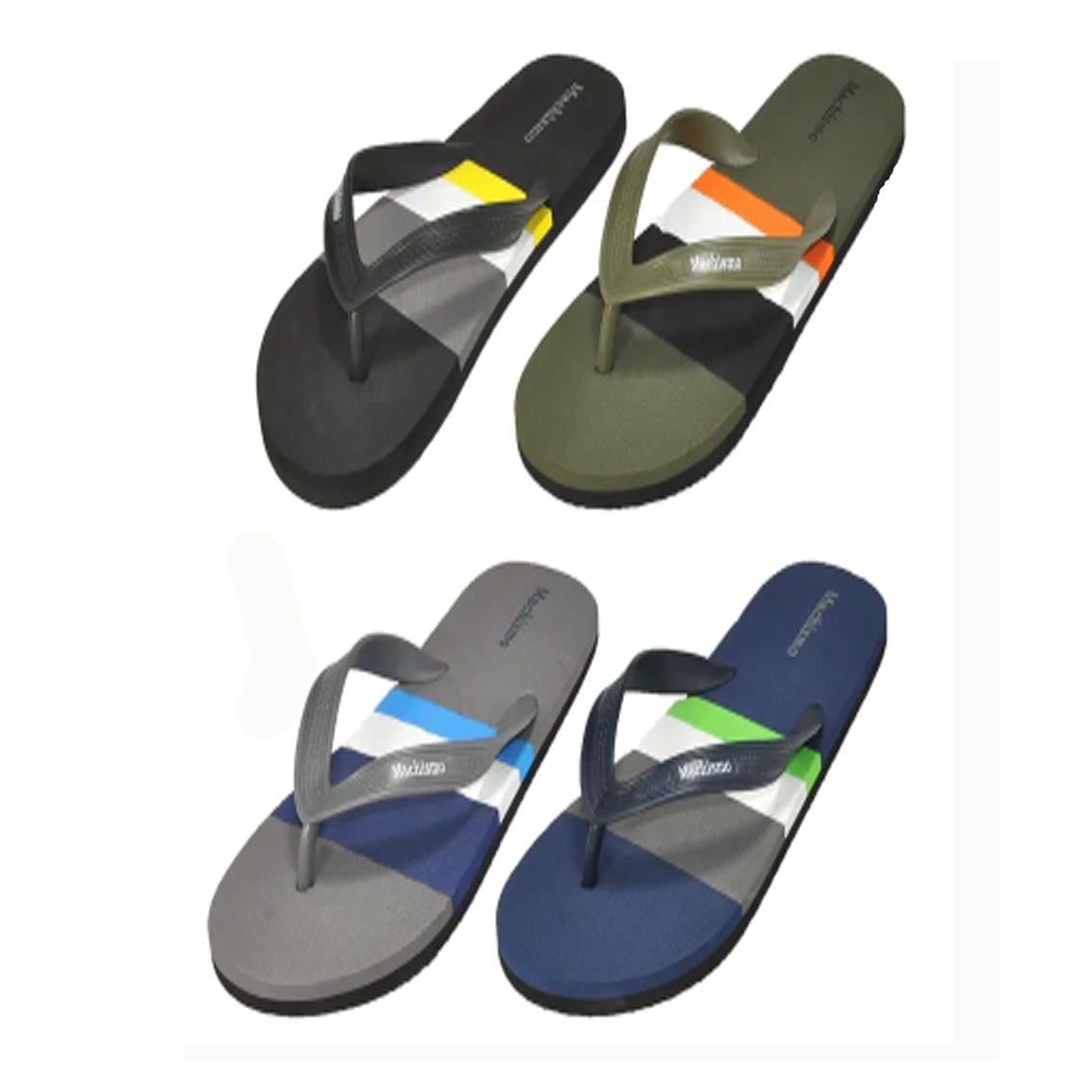 Wholesale Men's Slippers Gents Mix Assorted Colors Sizes FLIP FLOPS Clarence NSU11