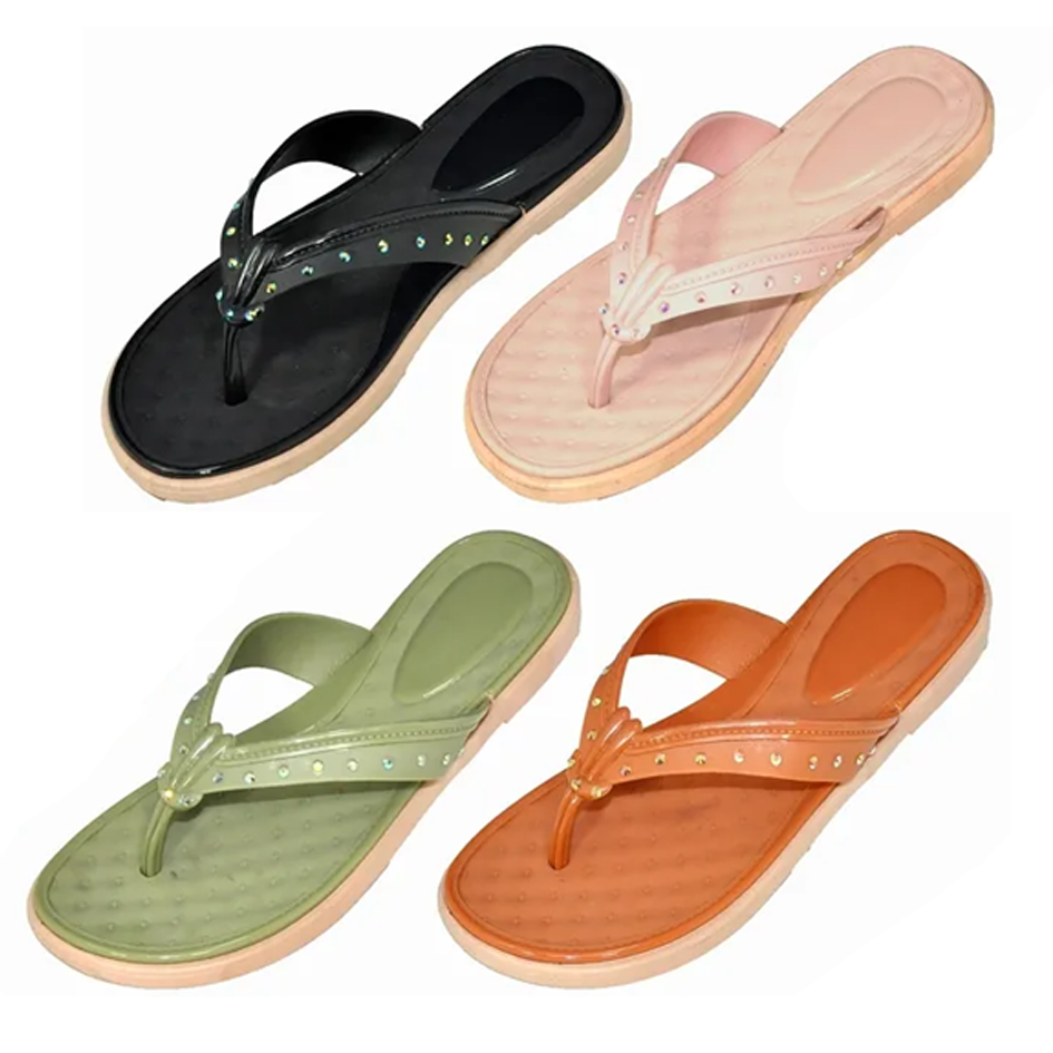 Wholesale Women's Slippers LADIES Mix Assorted Colors Sizes Flip Flops Miley NSU25