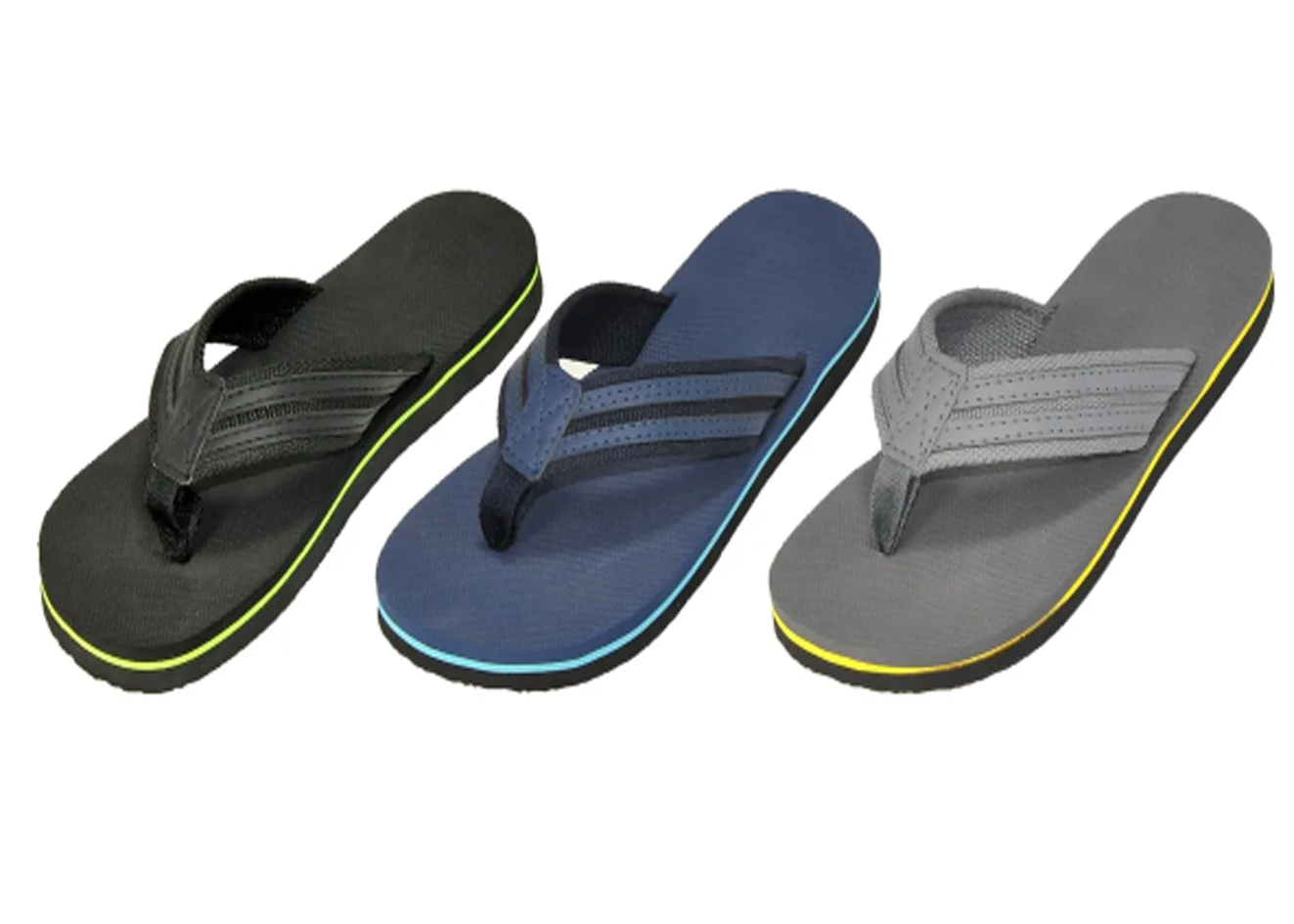 Wholesale Men's SLIPPERS Gents Mix Assorted Colors Sizes Flip Flops Christian NSU13